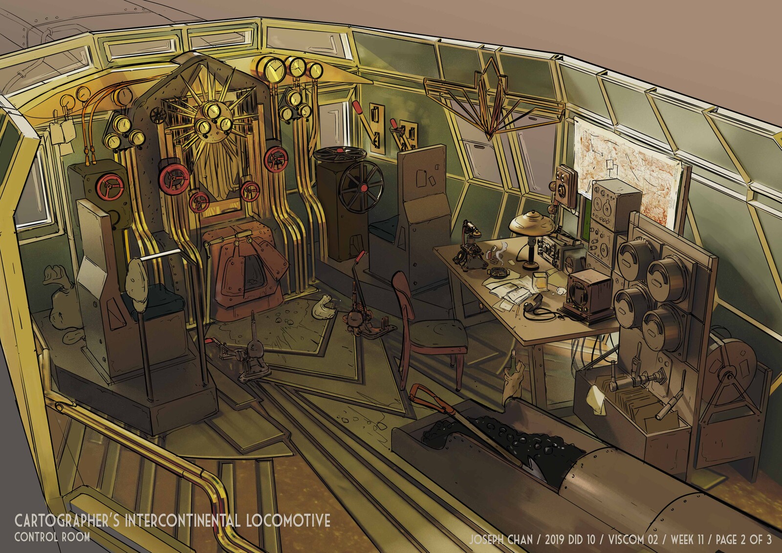 Cartographer's locomotive - Control Room