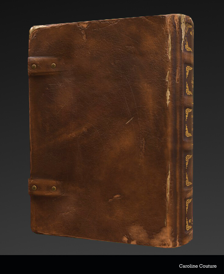 ArtStation - Old Leather Book With Animation