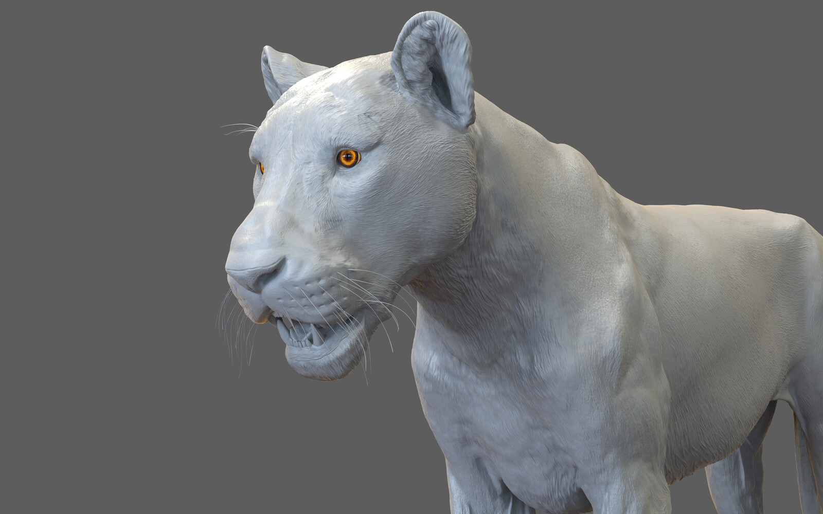 Digital Sculpture Lioness