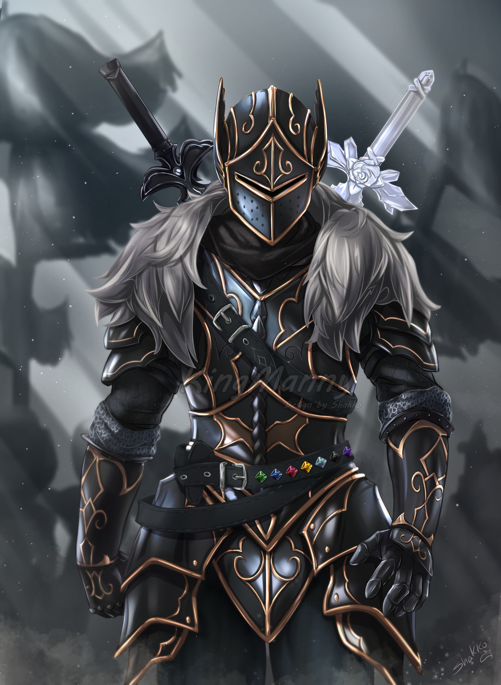 Anime Knight In Armor