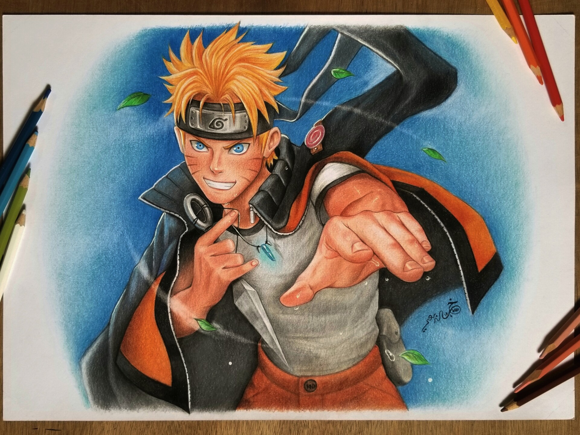Naruto, Drawing by Sabrina Lacale
