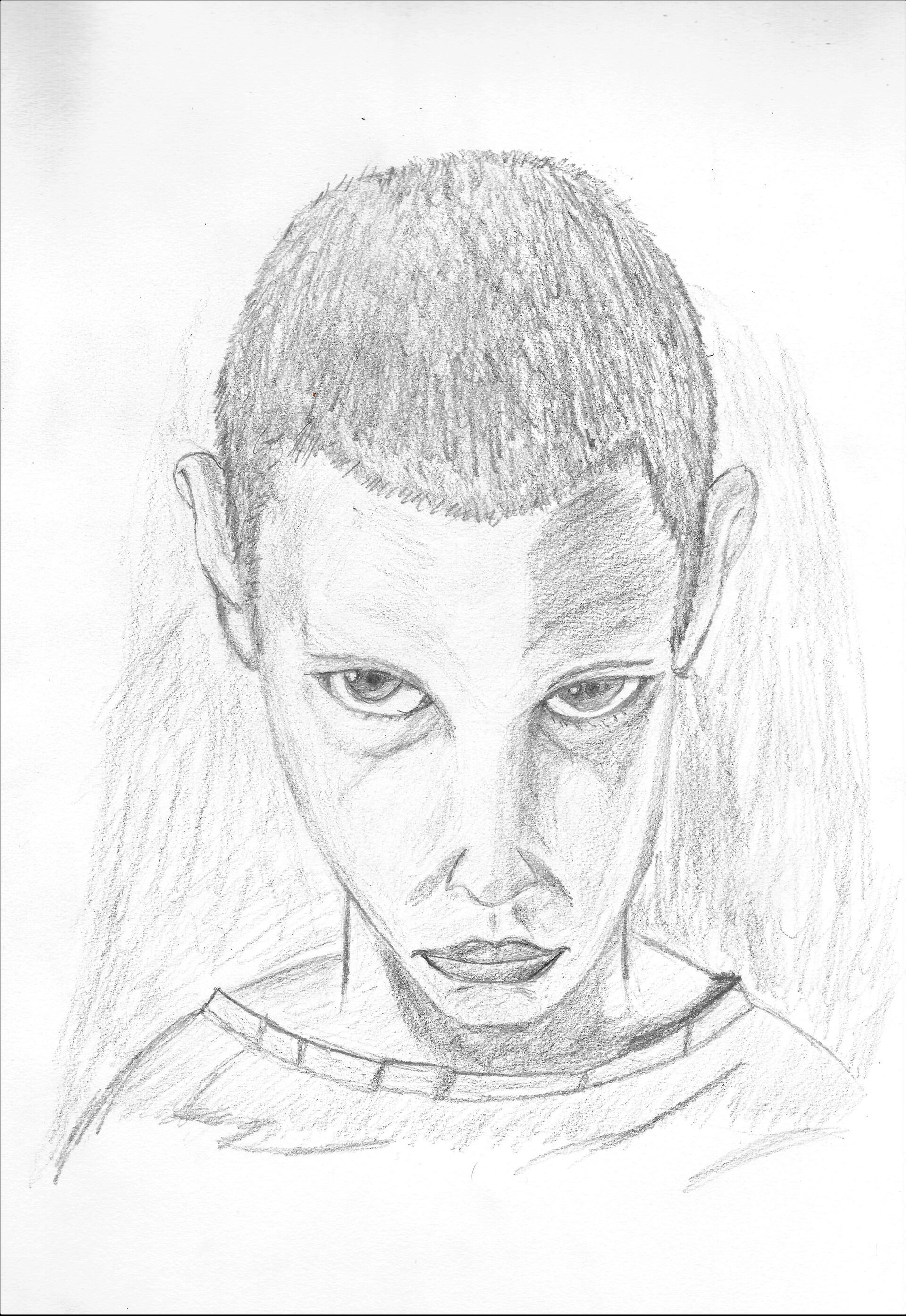 Eleven Stranger Things Drawing Sketch  Drawing Skill
