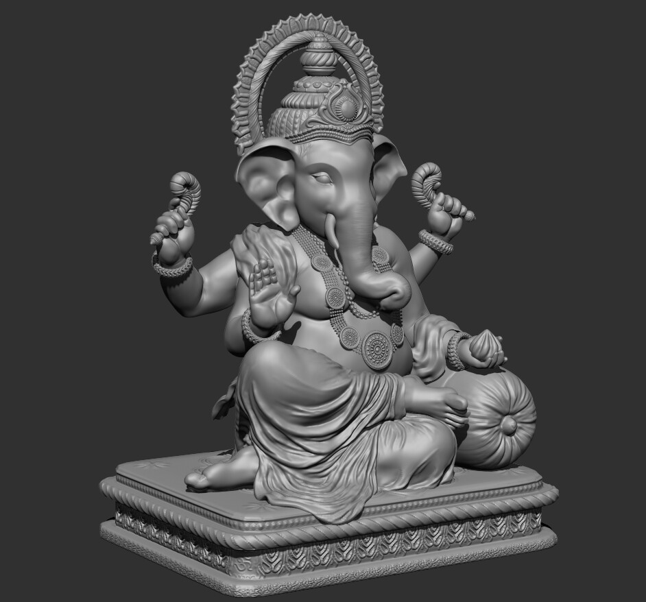 Lord Ganesha Idol Divine Face Of Son Of Shiva Stock Photo - Download Image  Now - Culture of India, Ganesh Chaturthi, Ganesha - iStock
