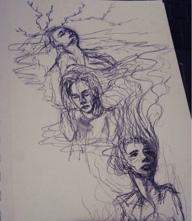 Emotional Tumblr Sketch  Drawing Skill