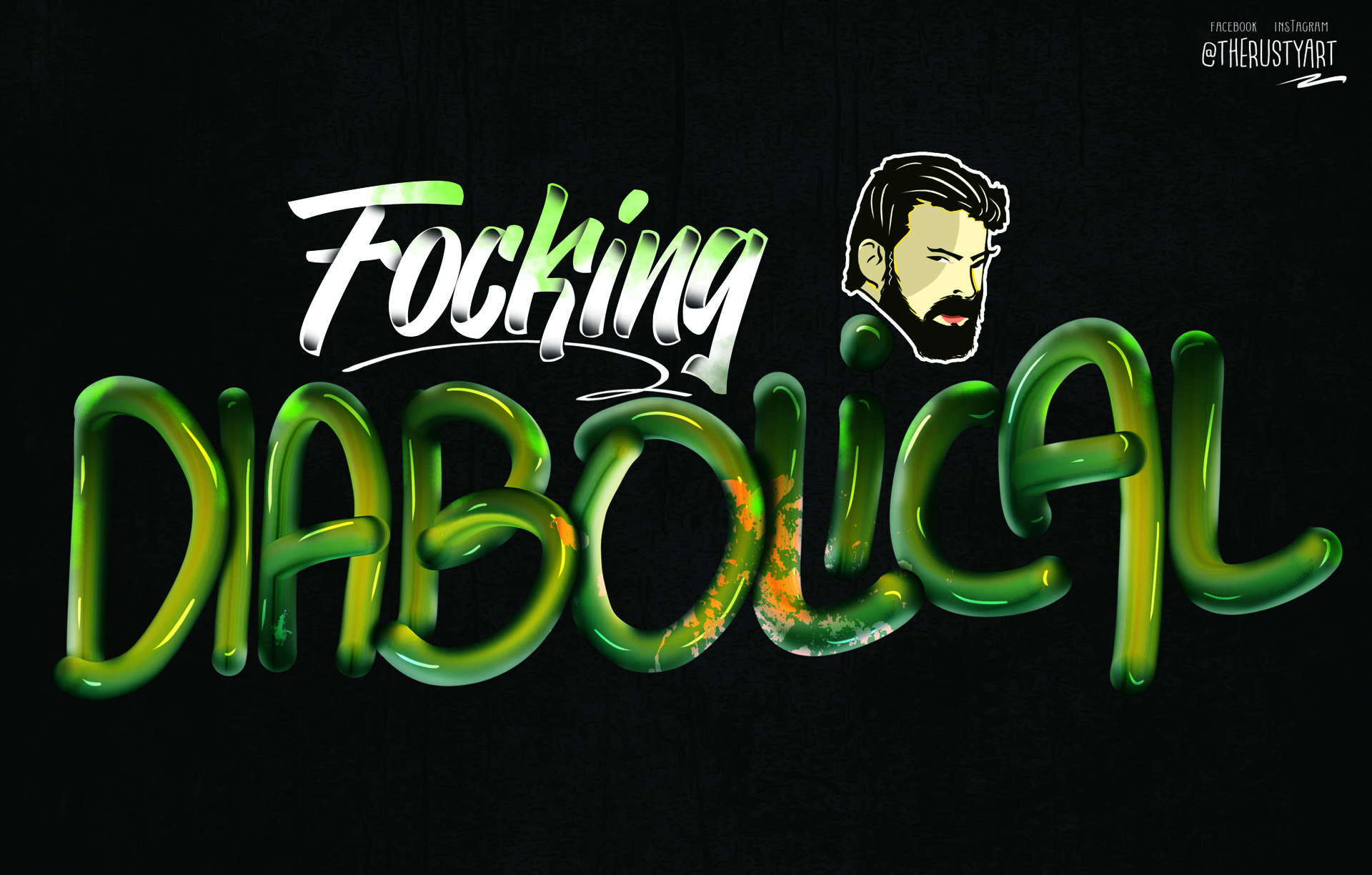 ArtStation - Fucking Diabolical - Billy butcher - The boys Lettering ...