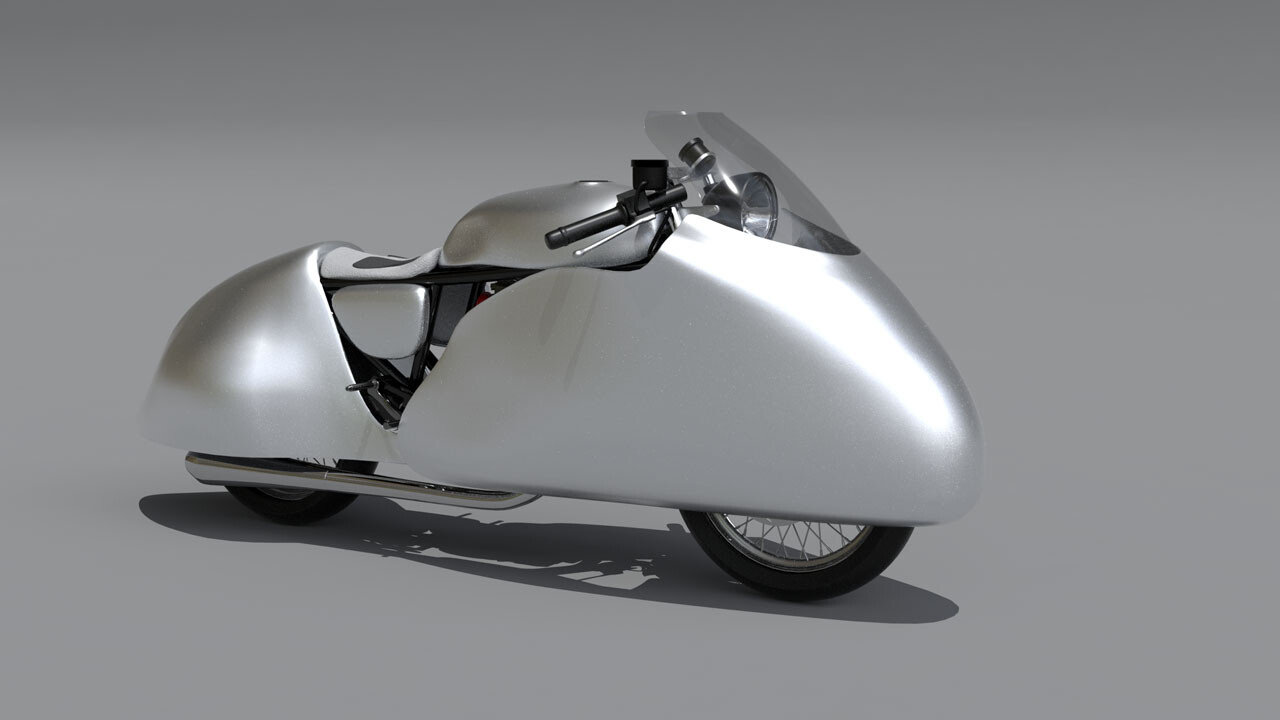 Dustbin fairing clearance motorcycle
