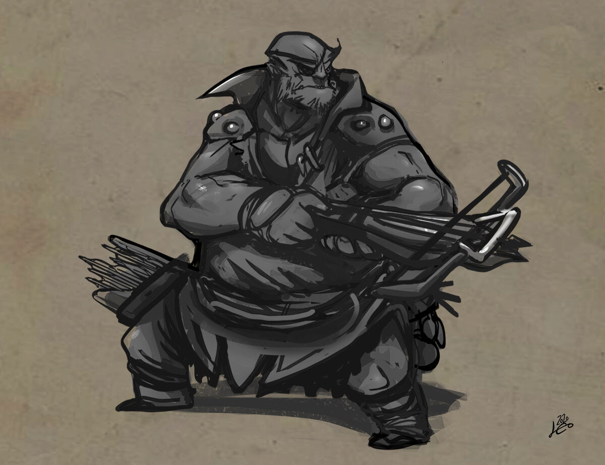 ArtStation - Quick Concepts Art - Exercise Crossbow Orcs & Shaman