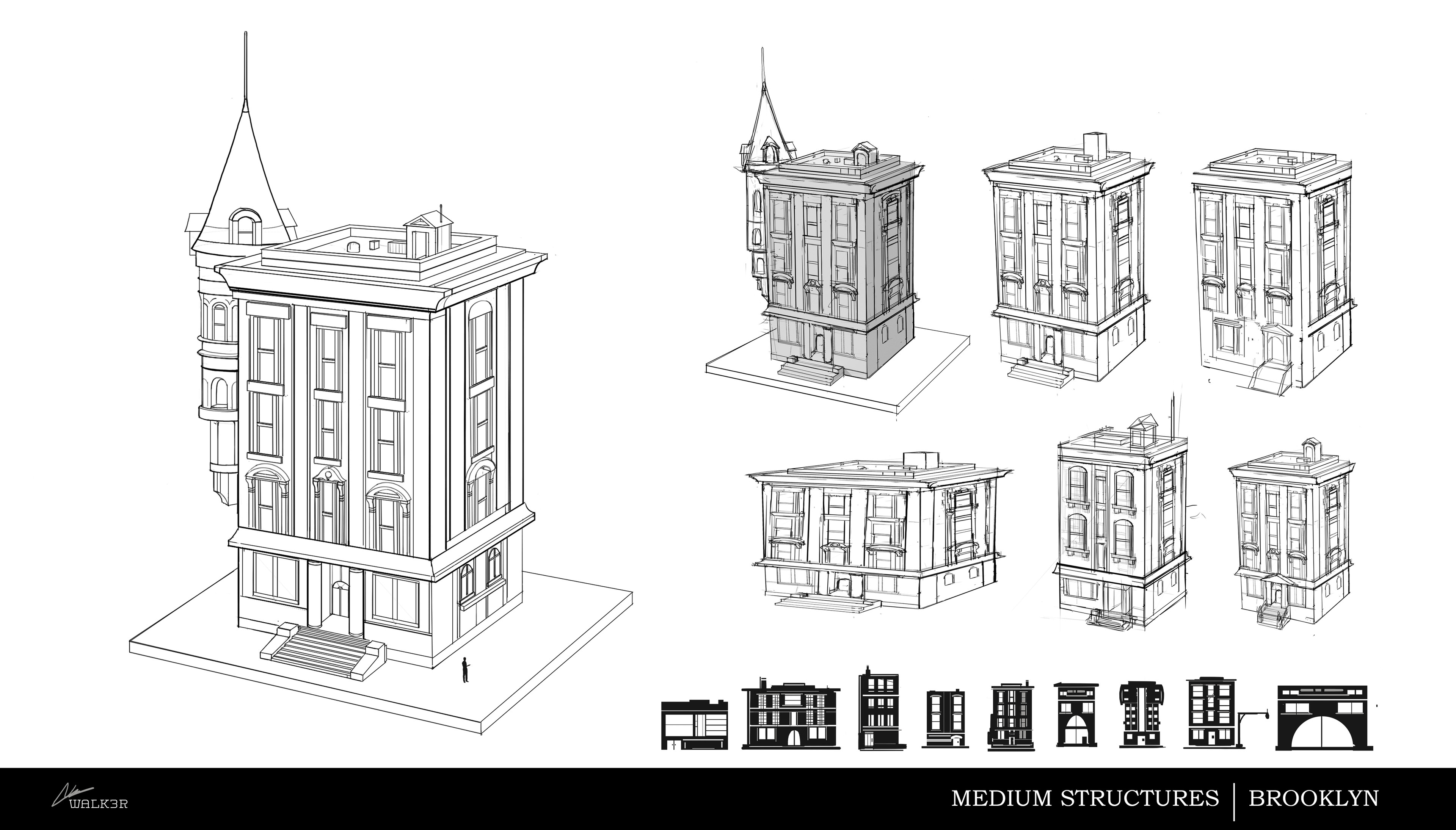 Rough initial sketches