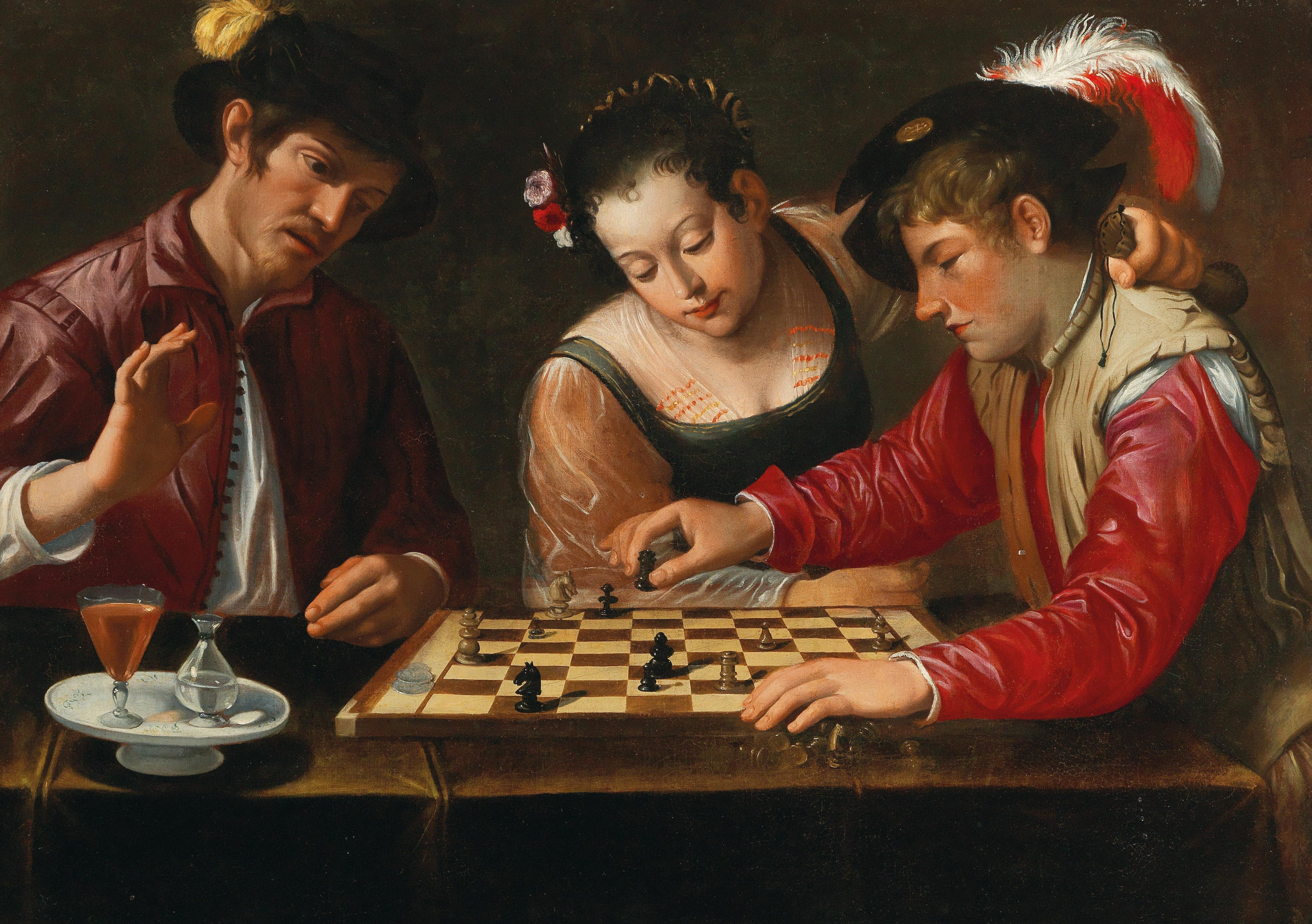 "Chess players" by Caravaggio