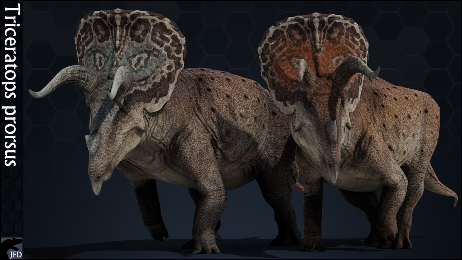 Triceratops prorsus - Prehistoric Park Texture Commission.