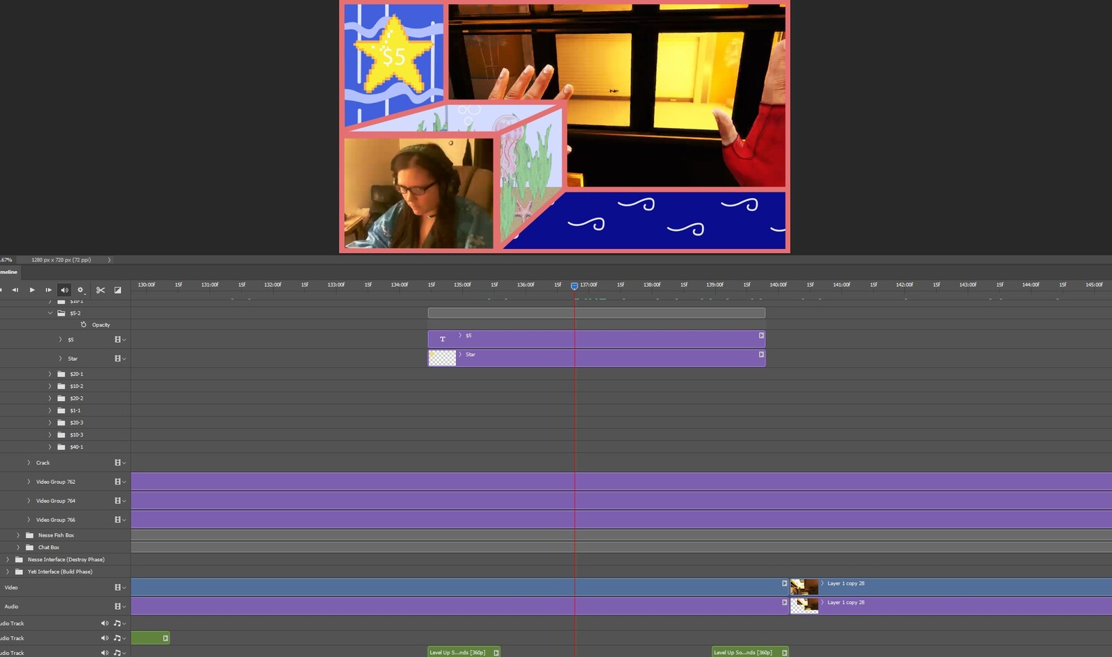 The "Donate Upon a Star" visual effect within Photoshop video editor
