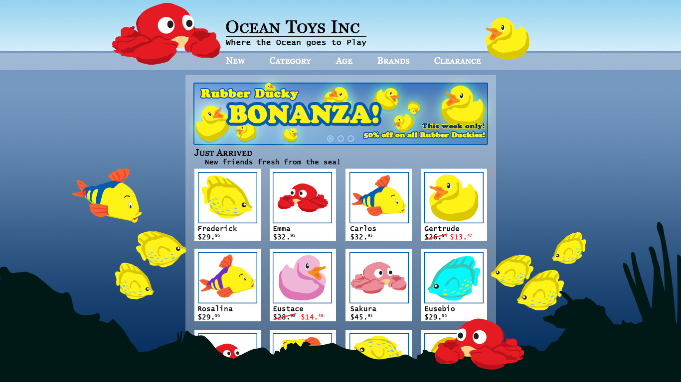 Toy Website Concept