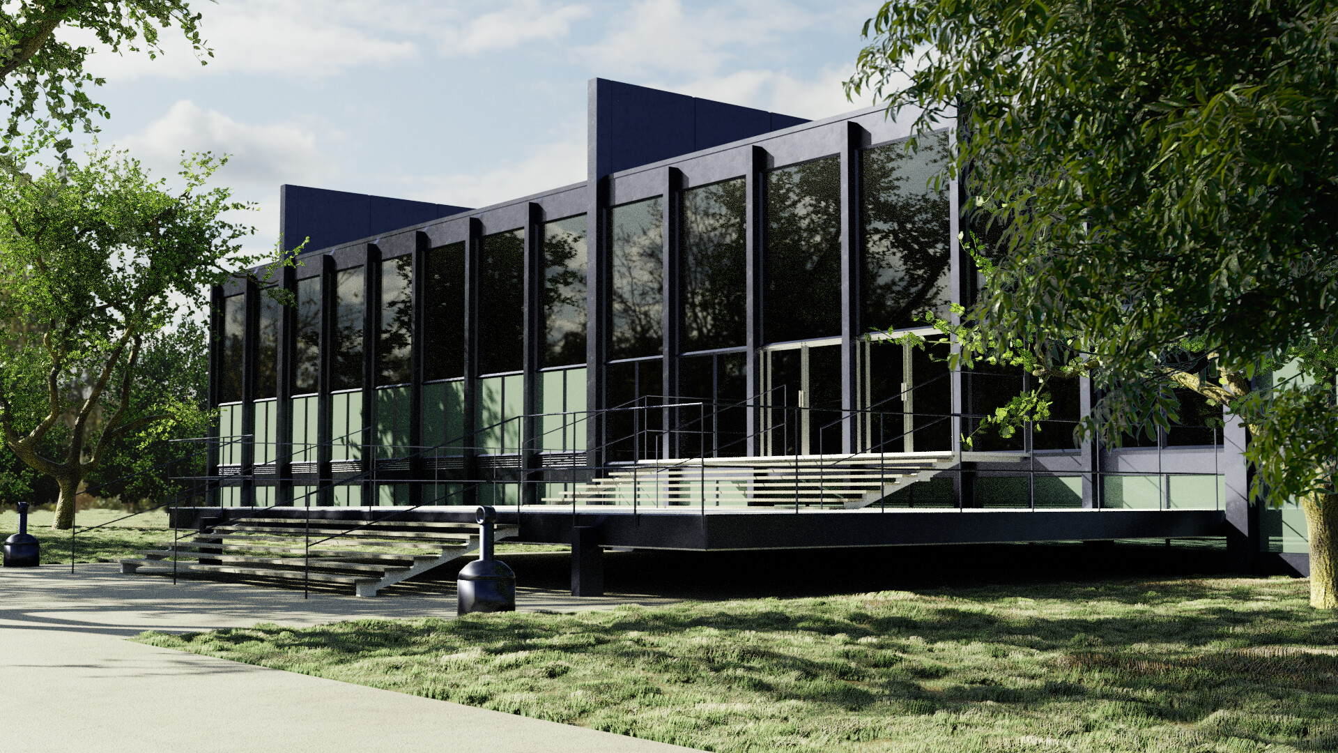 Artstation Modernist Archviz Gustavo Wielewski