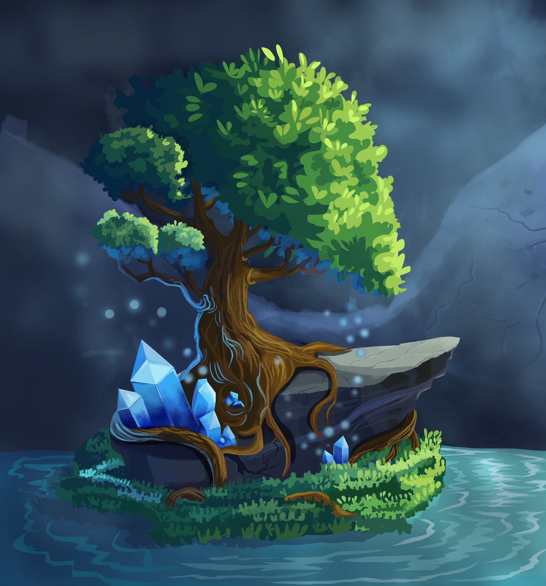 ArtStation - fantacy tree