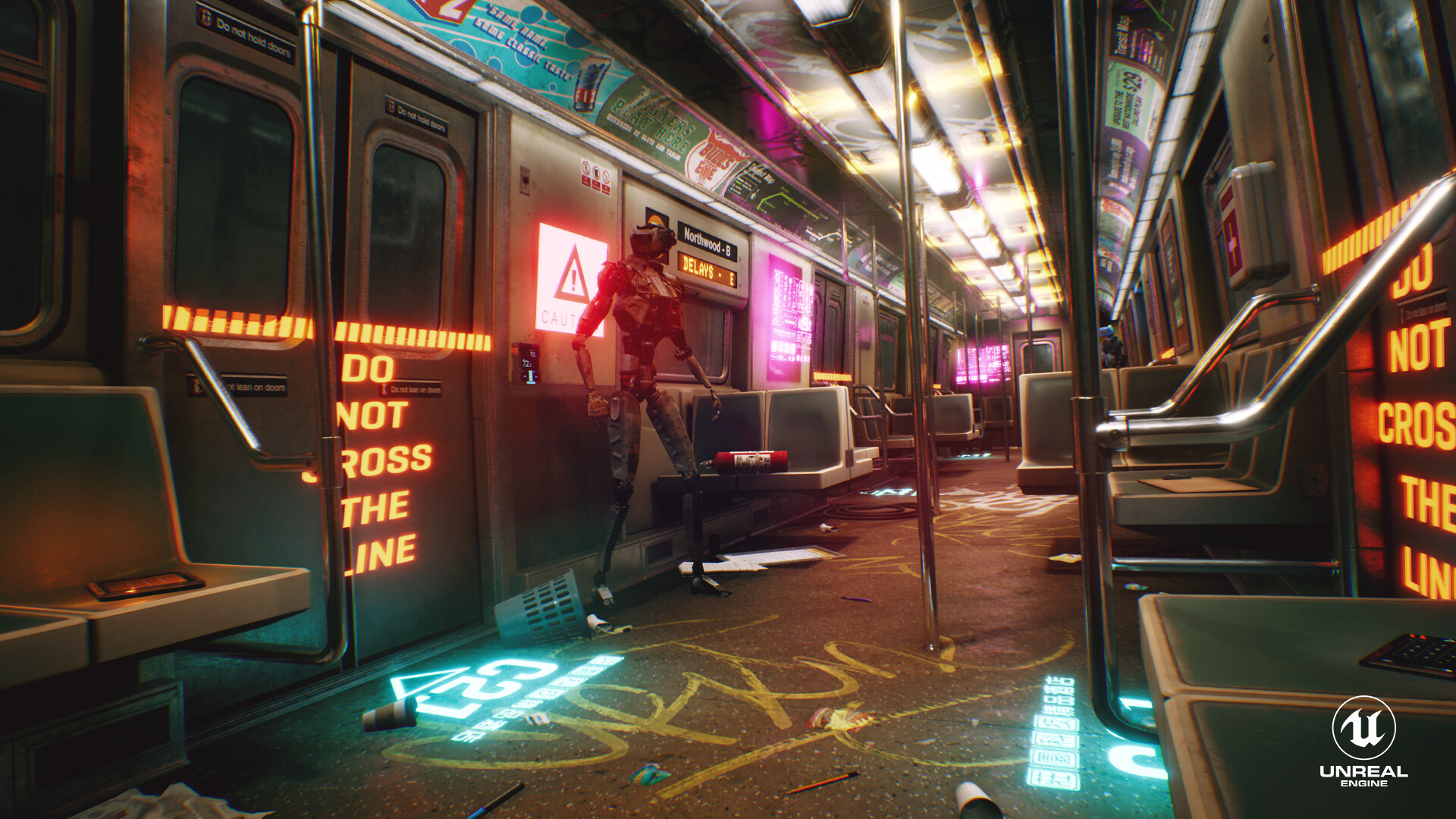 Young metro future. Метро в киберпанк 2077. Cyberpunk Subway. Внутри маглева киберпанк. Мотель киберпанк.