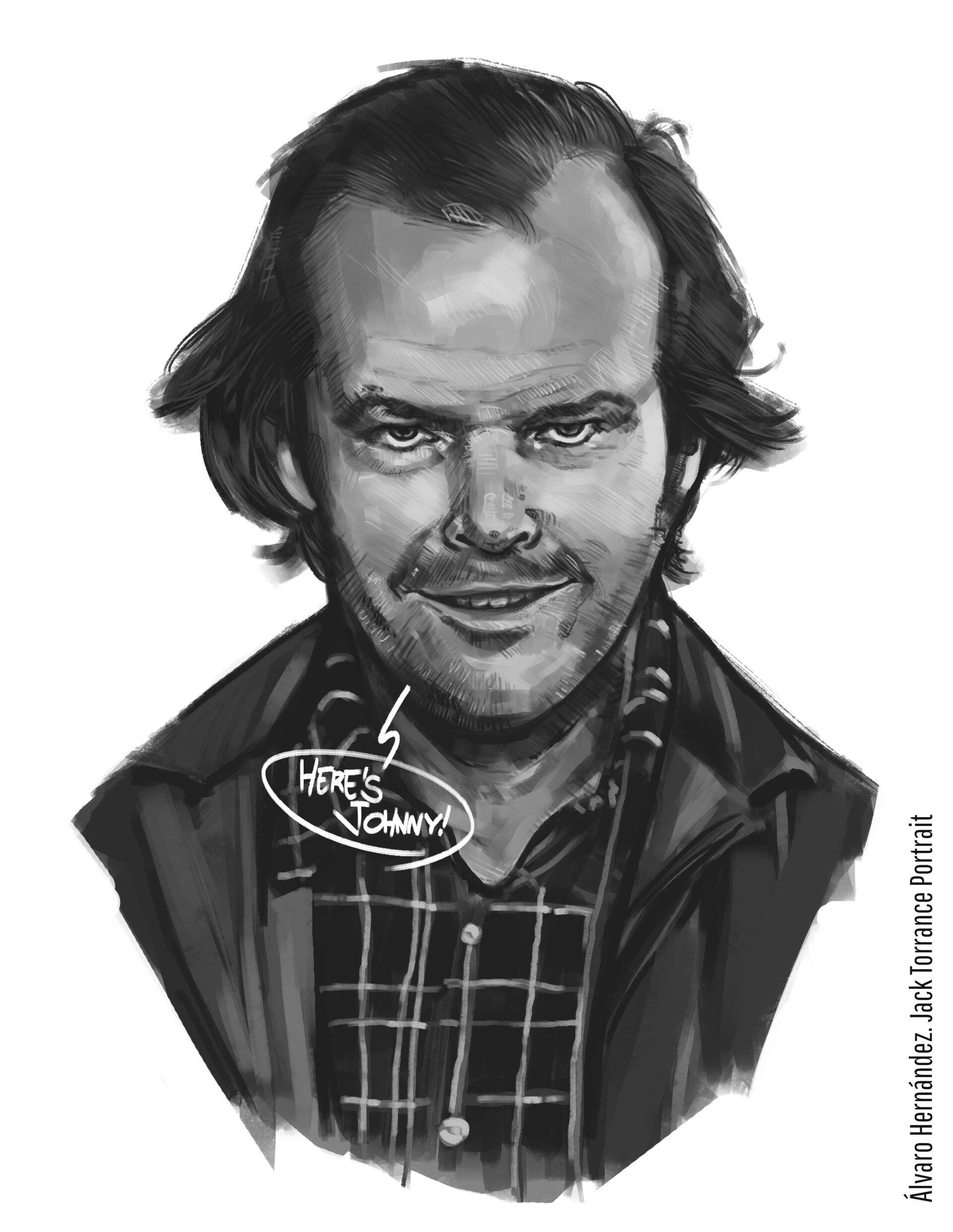 ArtStation Jack Torrance Character comic art. Sketch