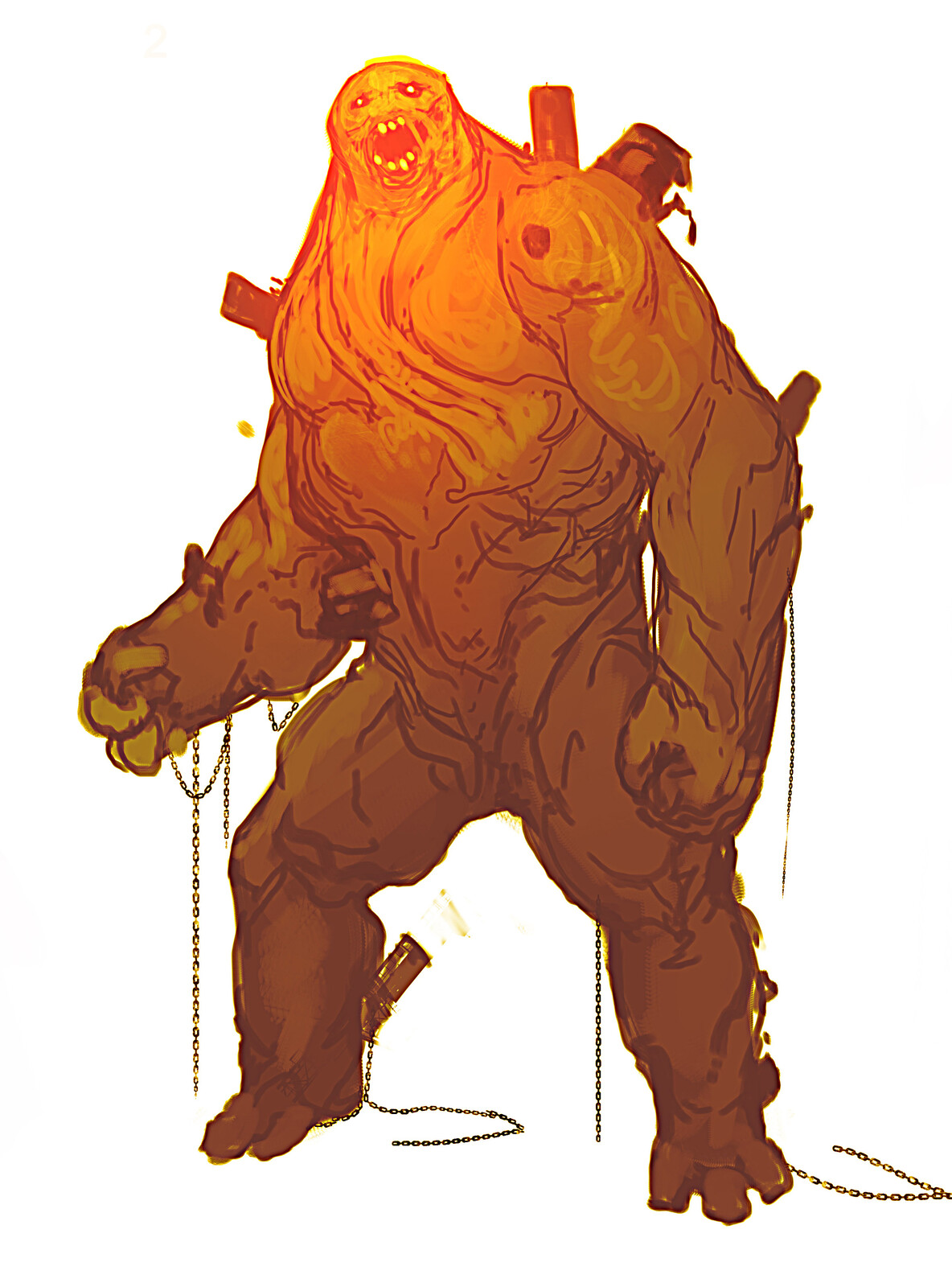 Spiderman Far from Home: Molten Man Design Sketches