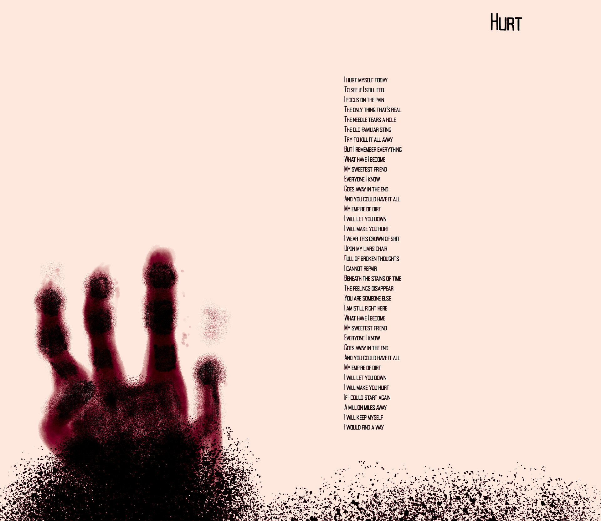 ArtStation - Nine Inch Nails: The Downward Spiral Cover - Redesign