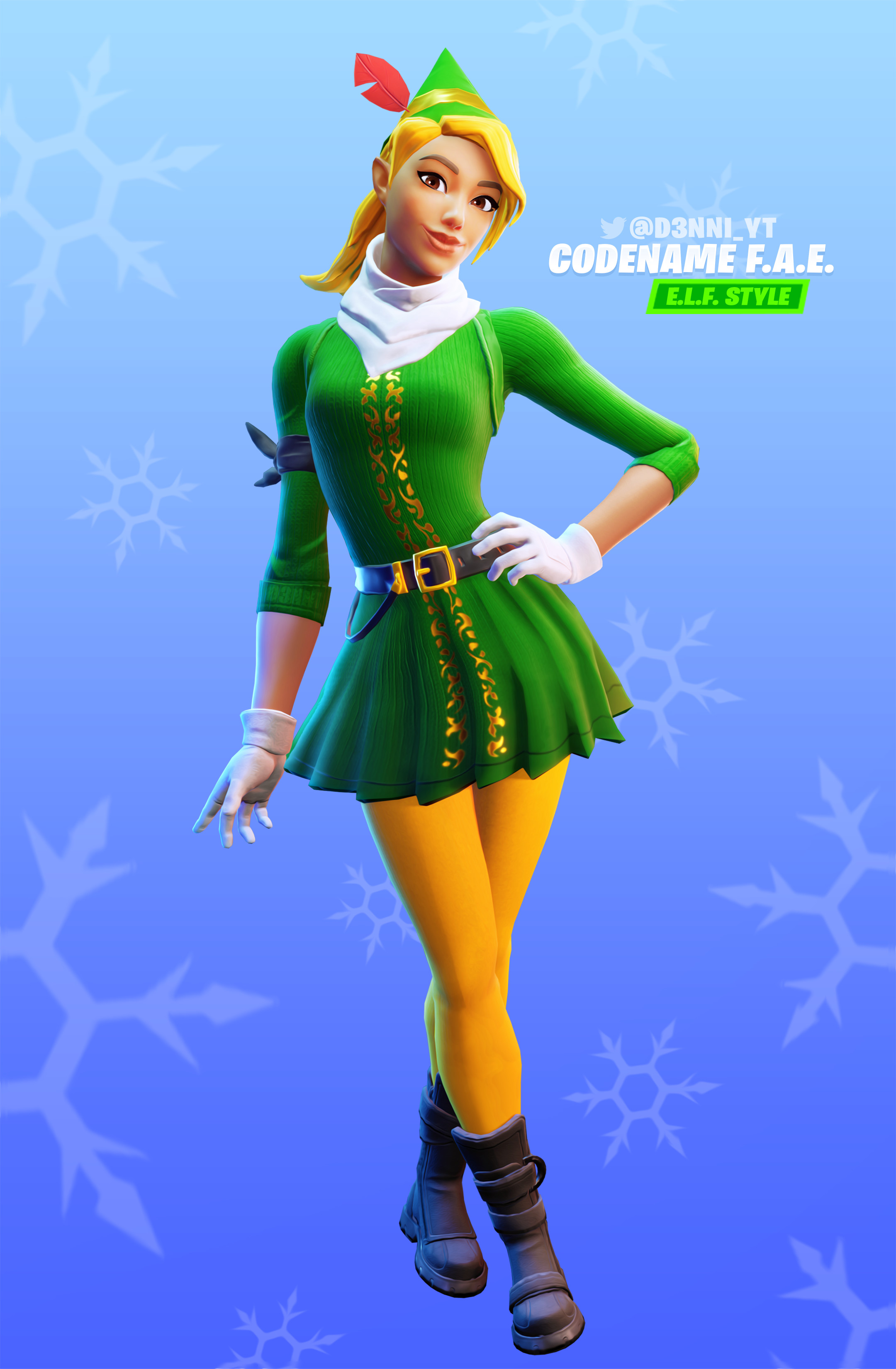 D3NNI Fortnite Skin Concept Snowbell [FANMADE]