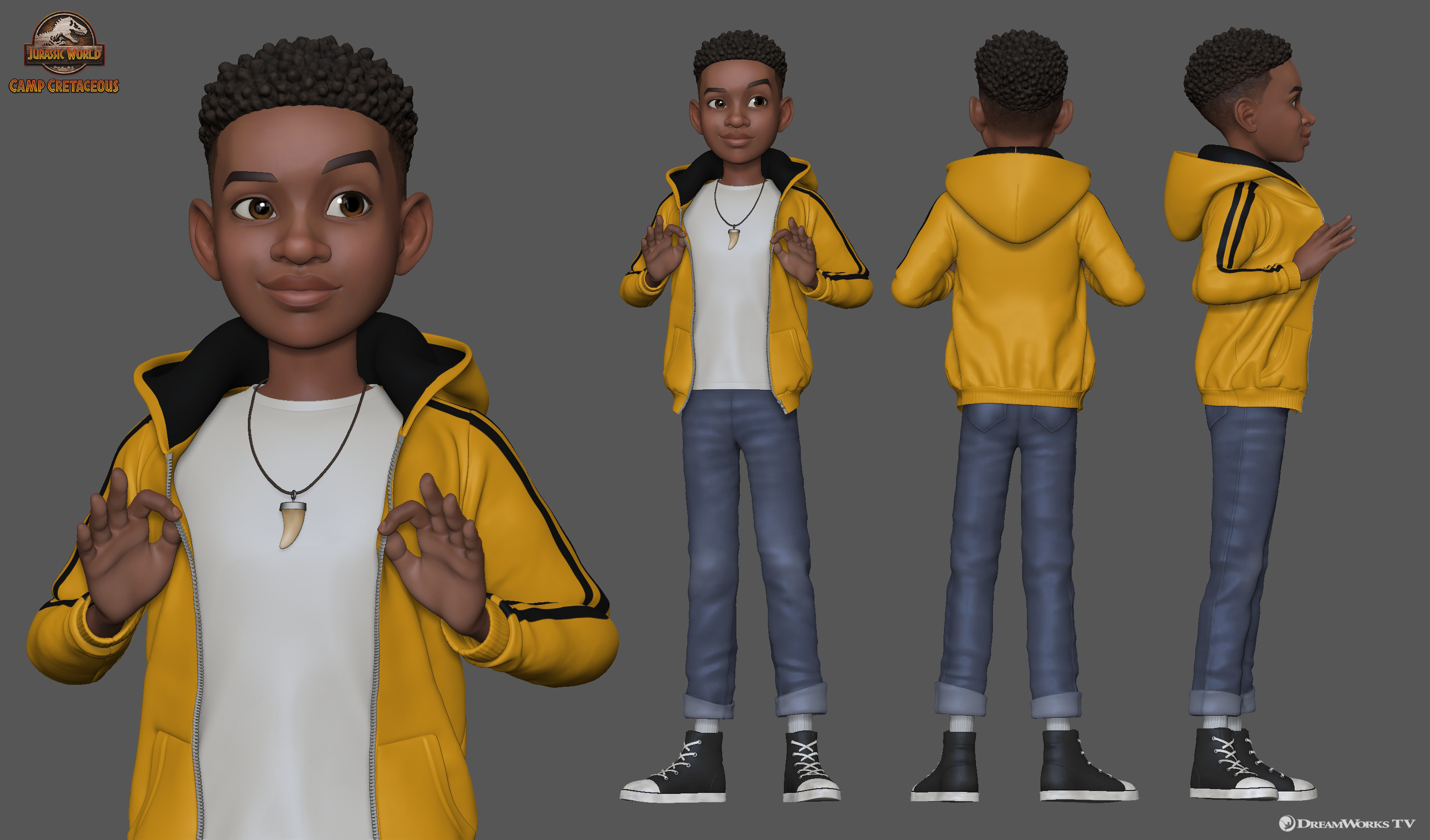 Artstation Jurassic World Camp Cretaceous Character Modeling Tyler Bolyard