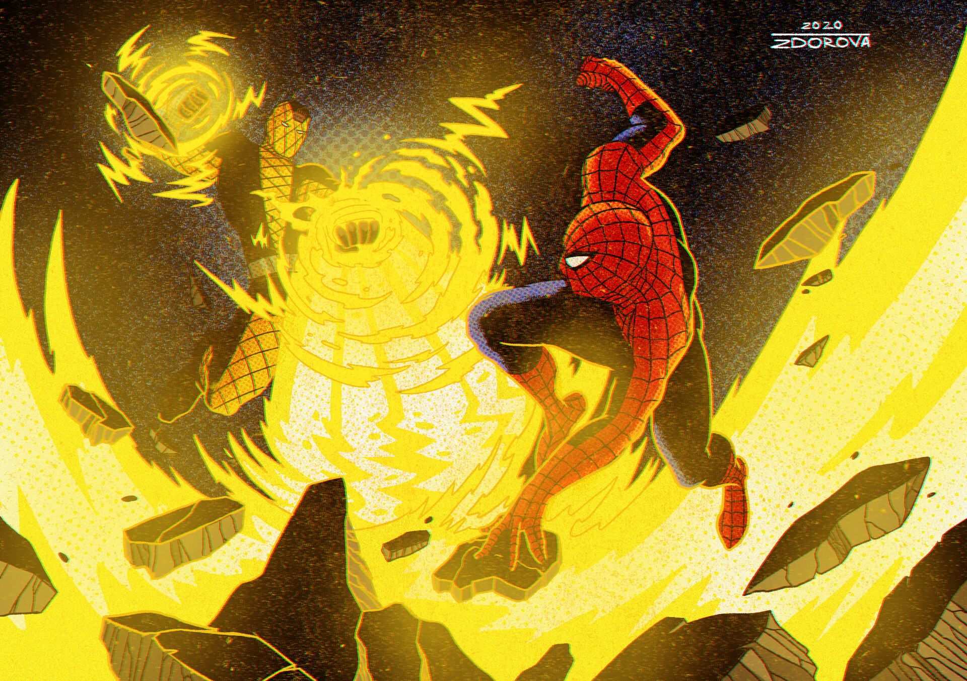 ArtStation - Spider-Man vs Shocker