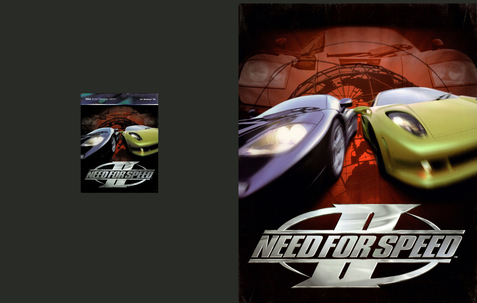 Need for Speed II (Original Scan vs. Poster format)