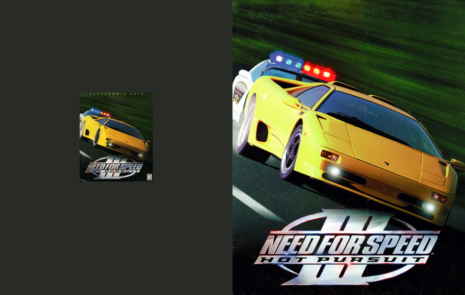 Need for Speed III: Hot Pursuit (Original Scan vs. Poster format)