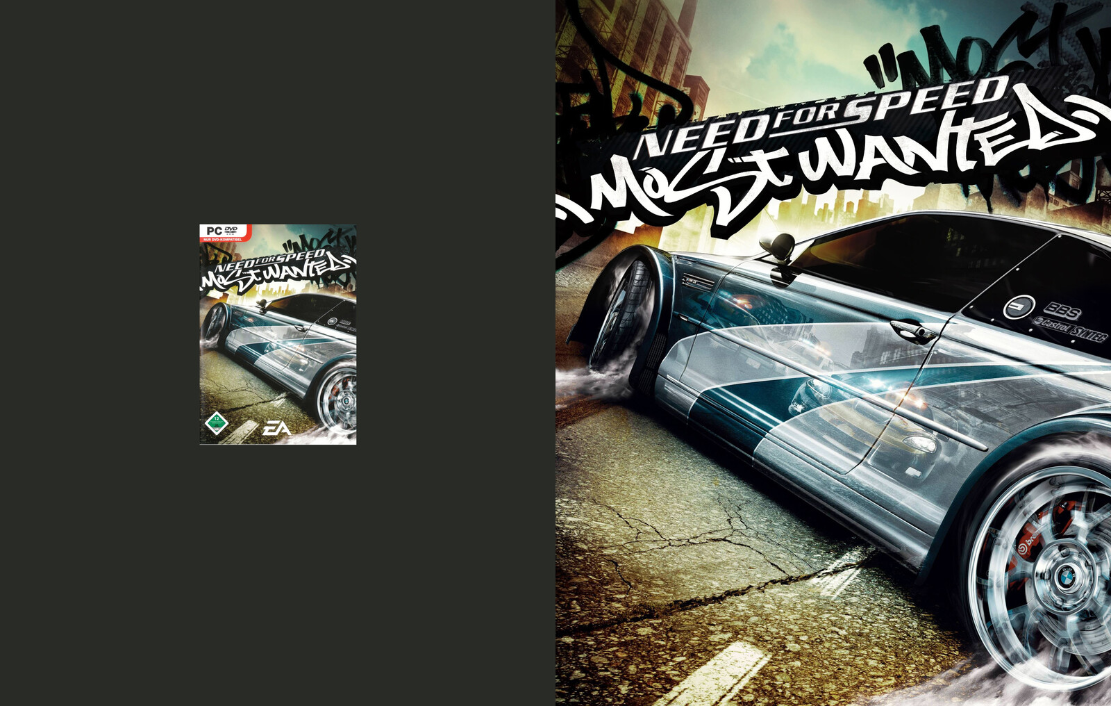 Need for Speed: Most Wanted (Original Scan vs. Poster format)