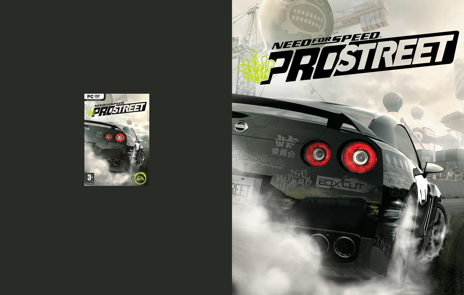 Need for Speed: Prostreet (Original Scan vs. Poster format)