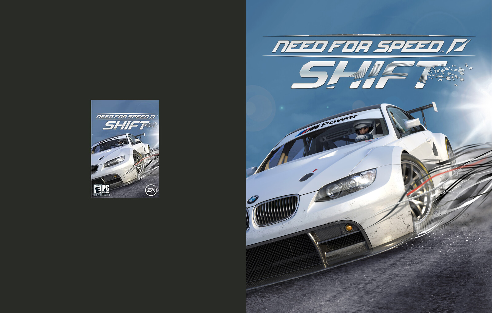 Need for Speed: Shift (Original Scan vs. Poster format)