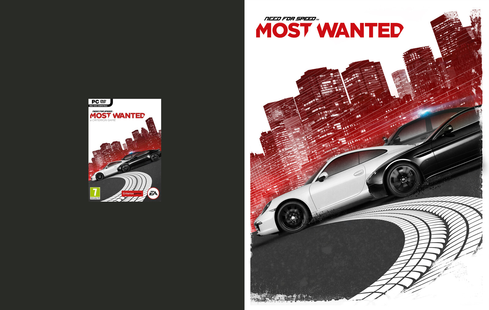 Need for Speed Most Wanted (Original Scan vs. Poster format)