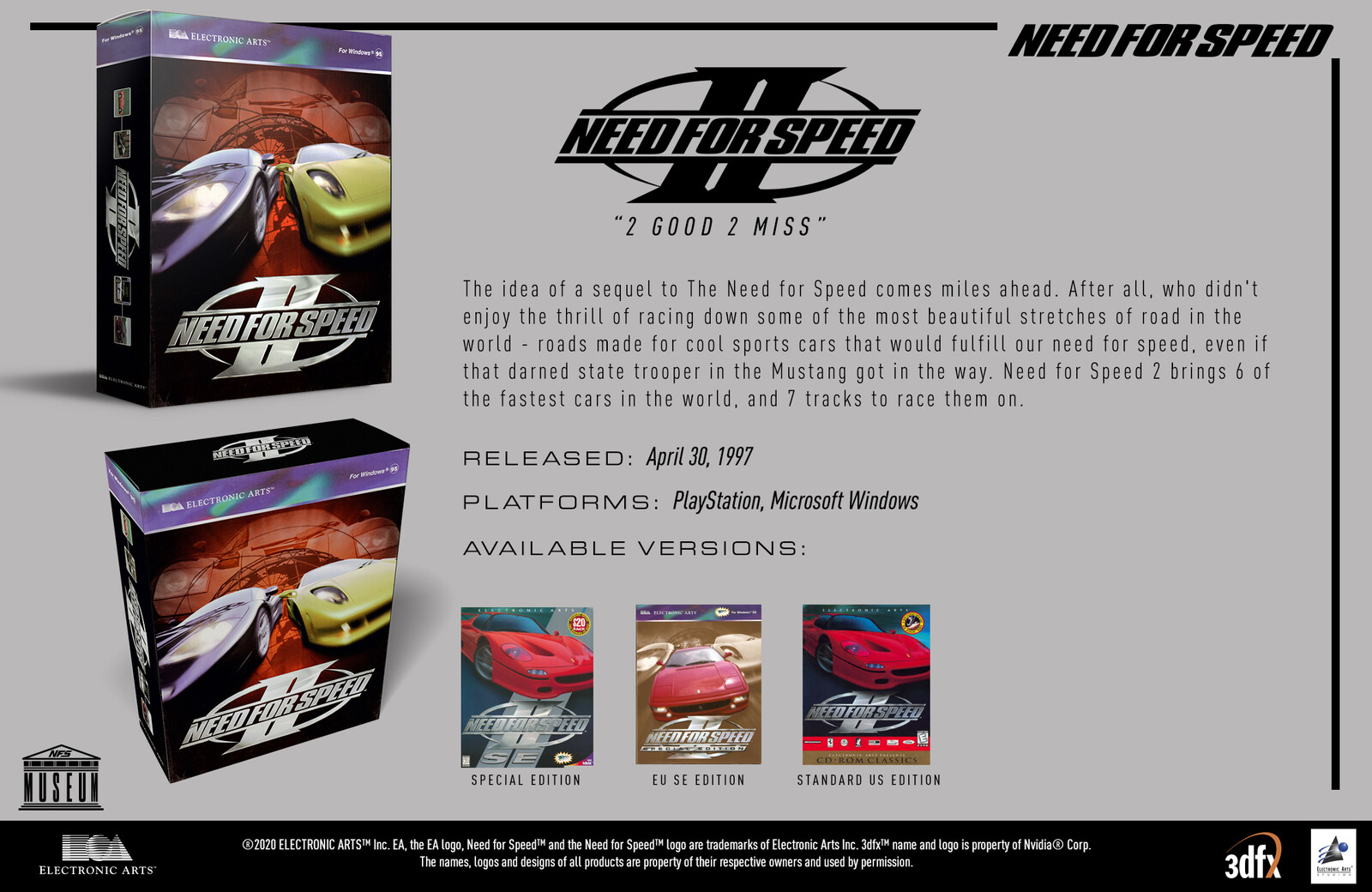 Need for Speed II (1997) - Museum Slide