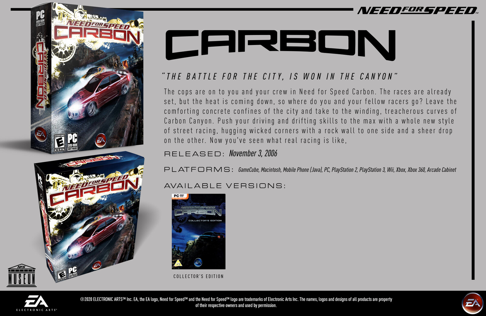 Need for Speed: Carbon (2006) - Museum Slide