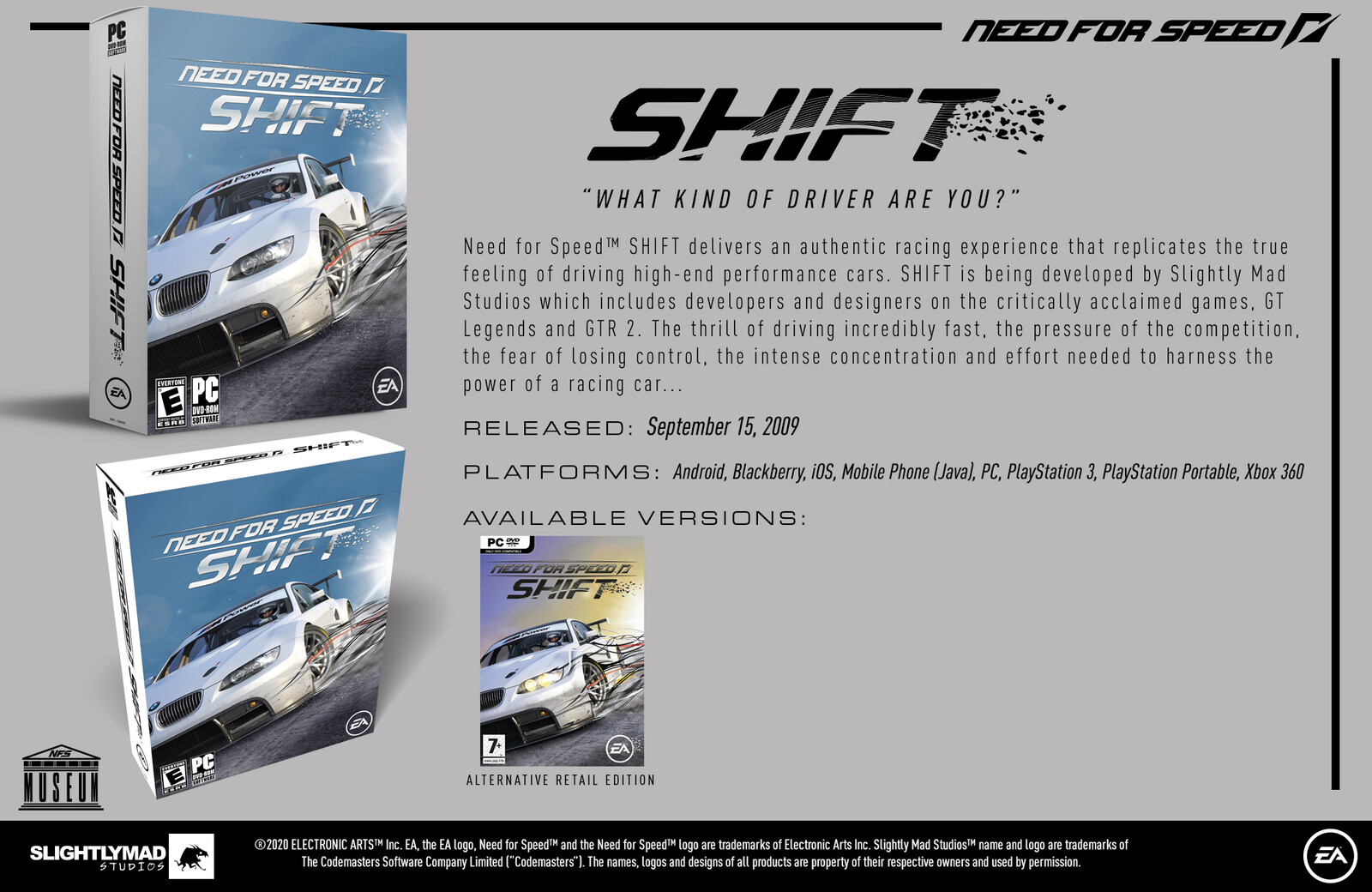 Need for Speed: Shift (2009) - Museum Slide