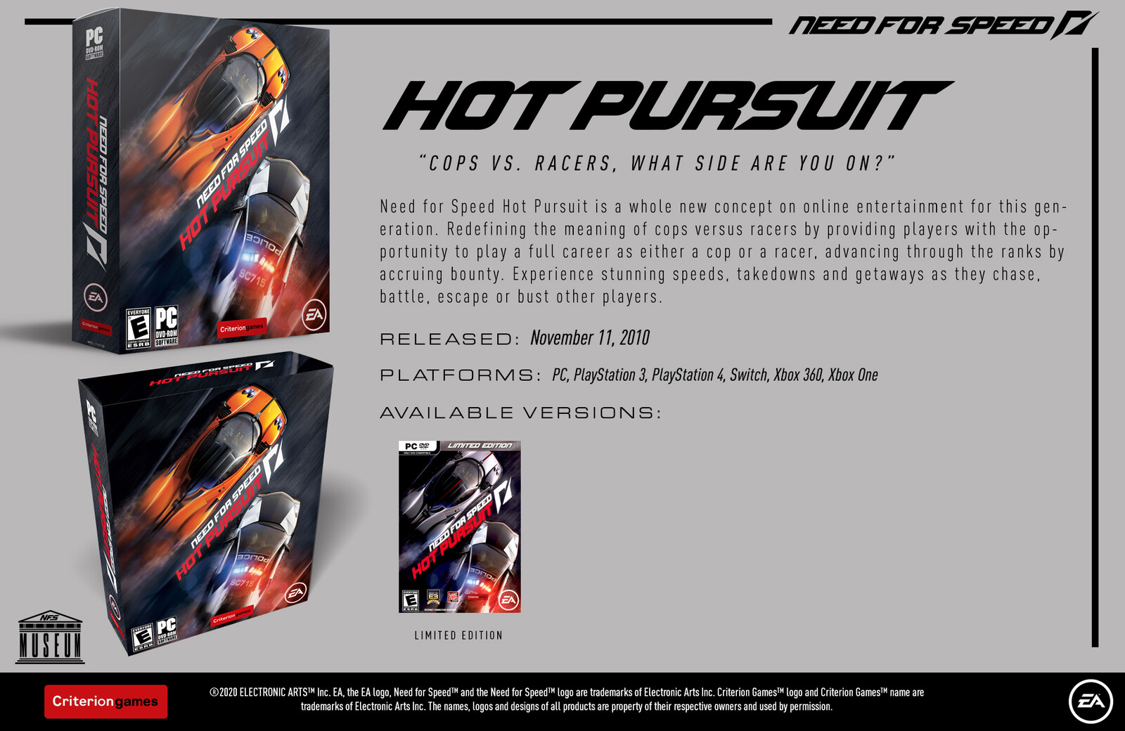 Need for Speed Hot Pursuit (2010) - Museum Slide