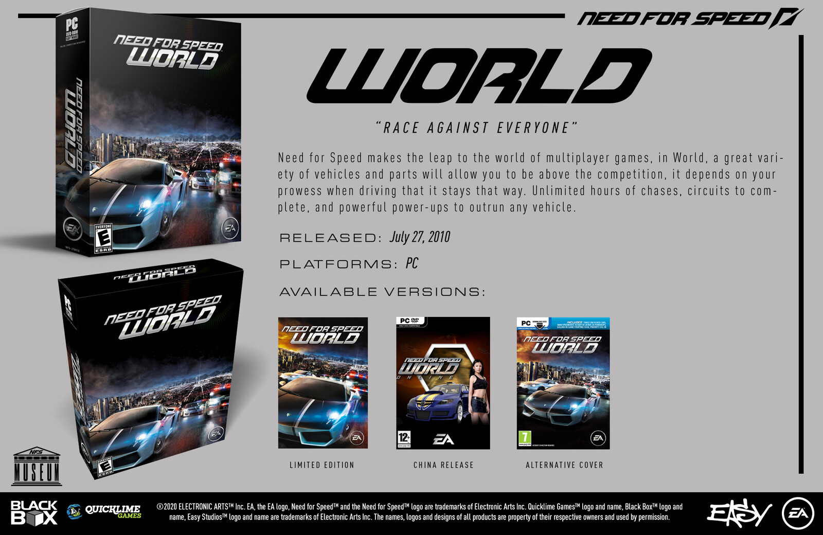 Need for Speed World (2010) - Museum Slide