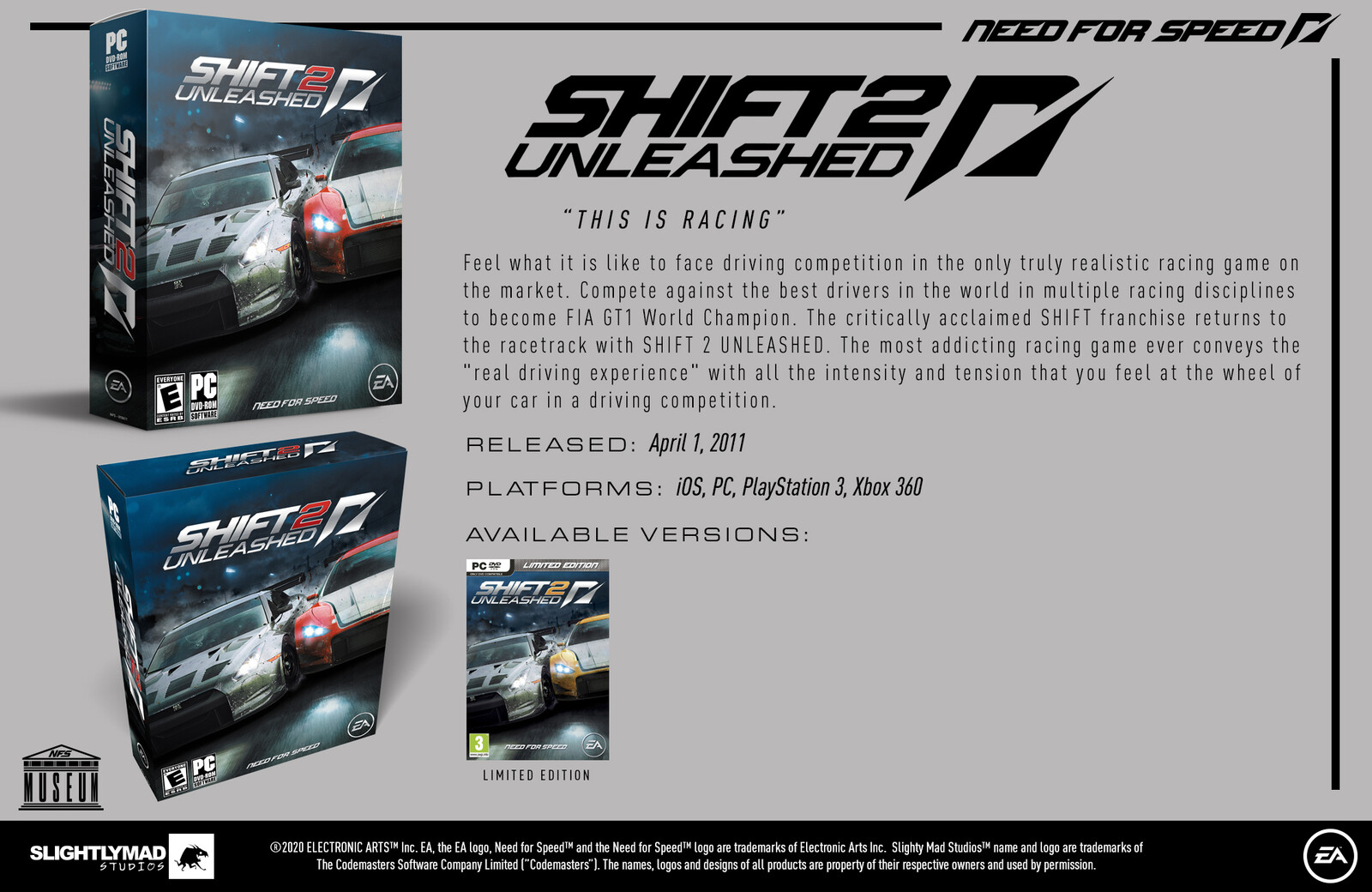Need for Speed Shift 2 Unleashed (2001) - Museum Slide