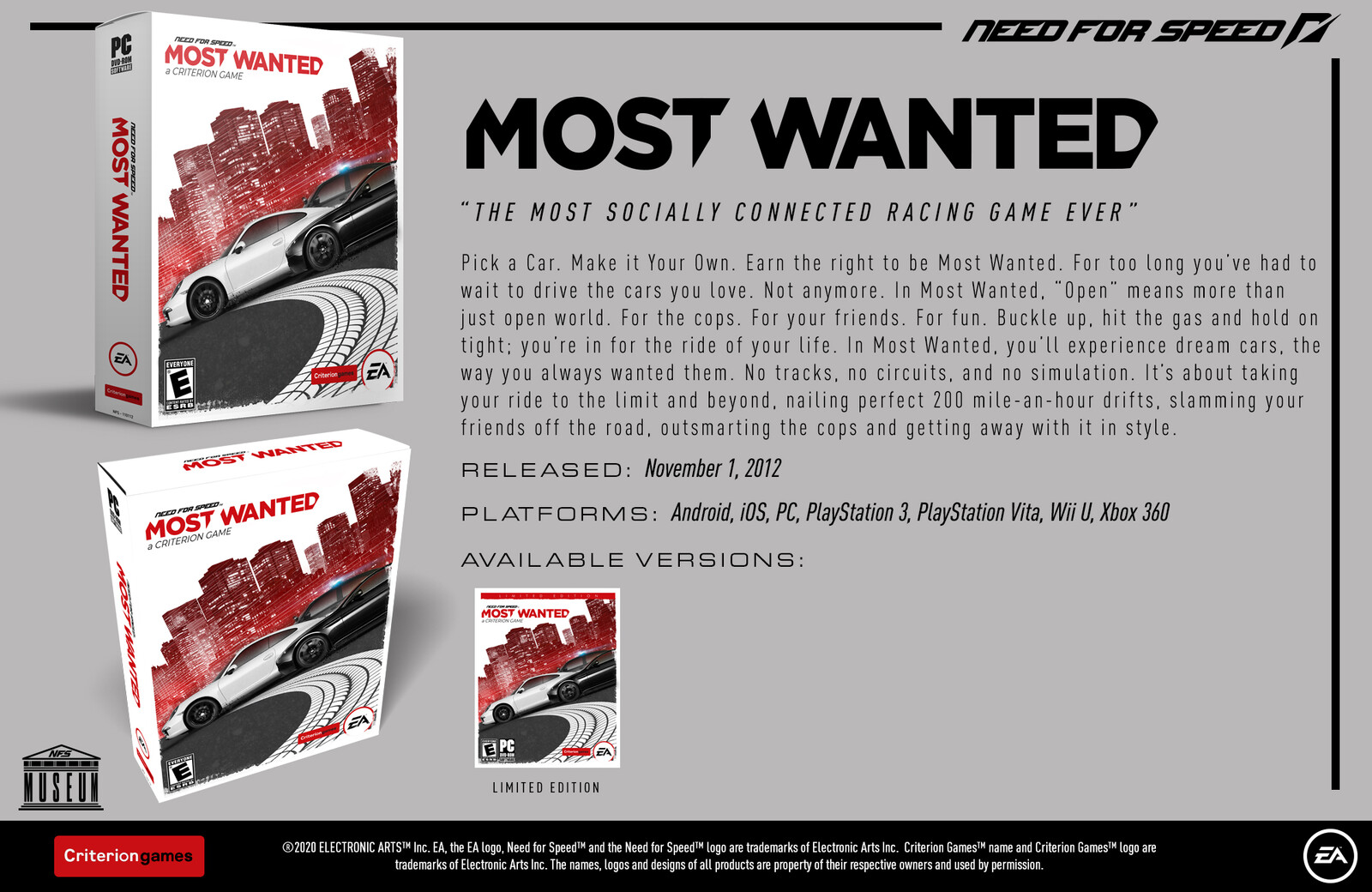 Need for Speed Most Wanted (2012) - Museum Slide