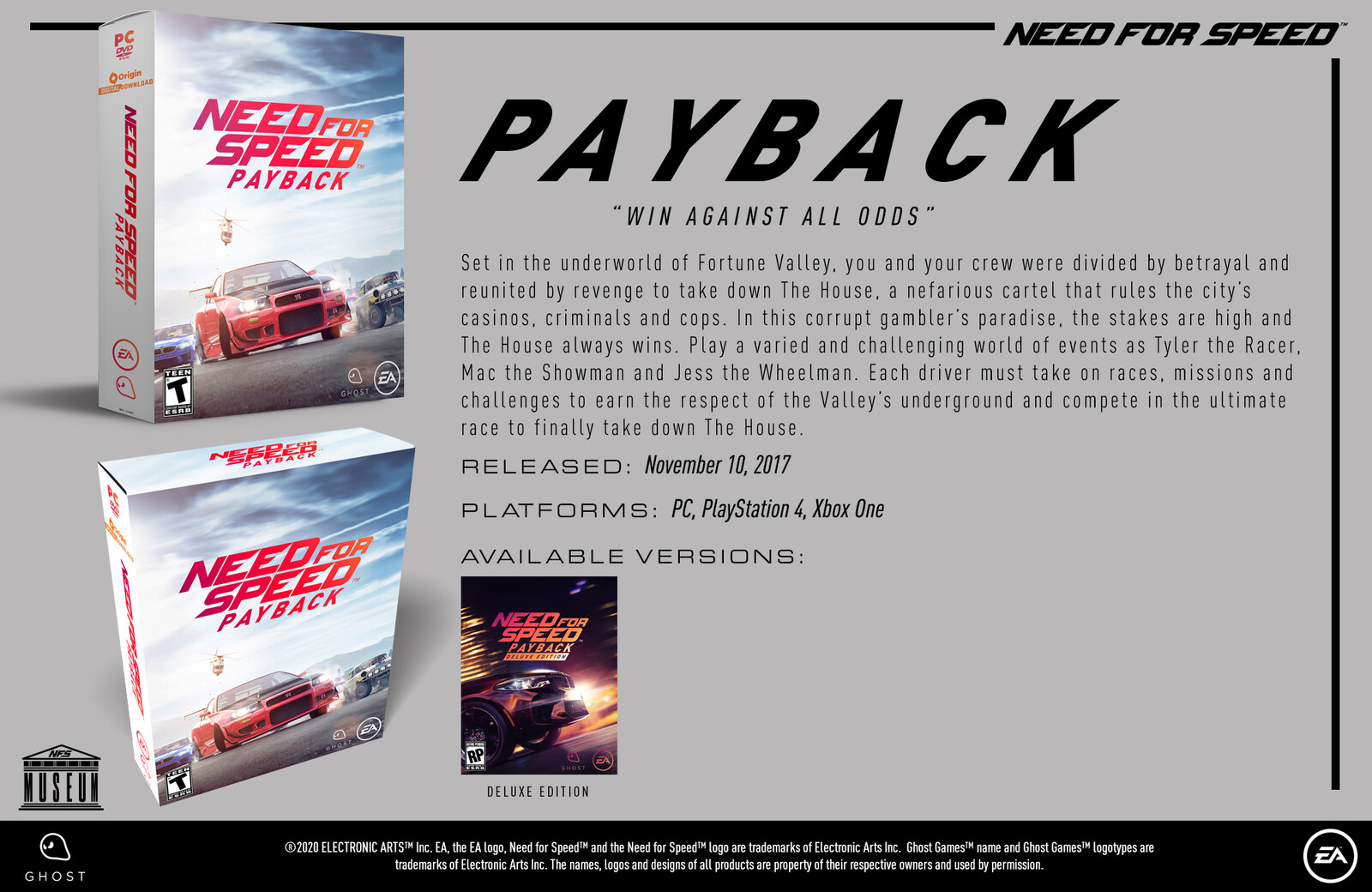 Need for Speed Payback (2017) - Museum Slide