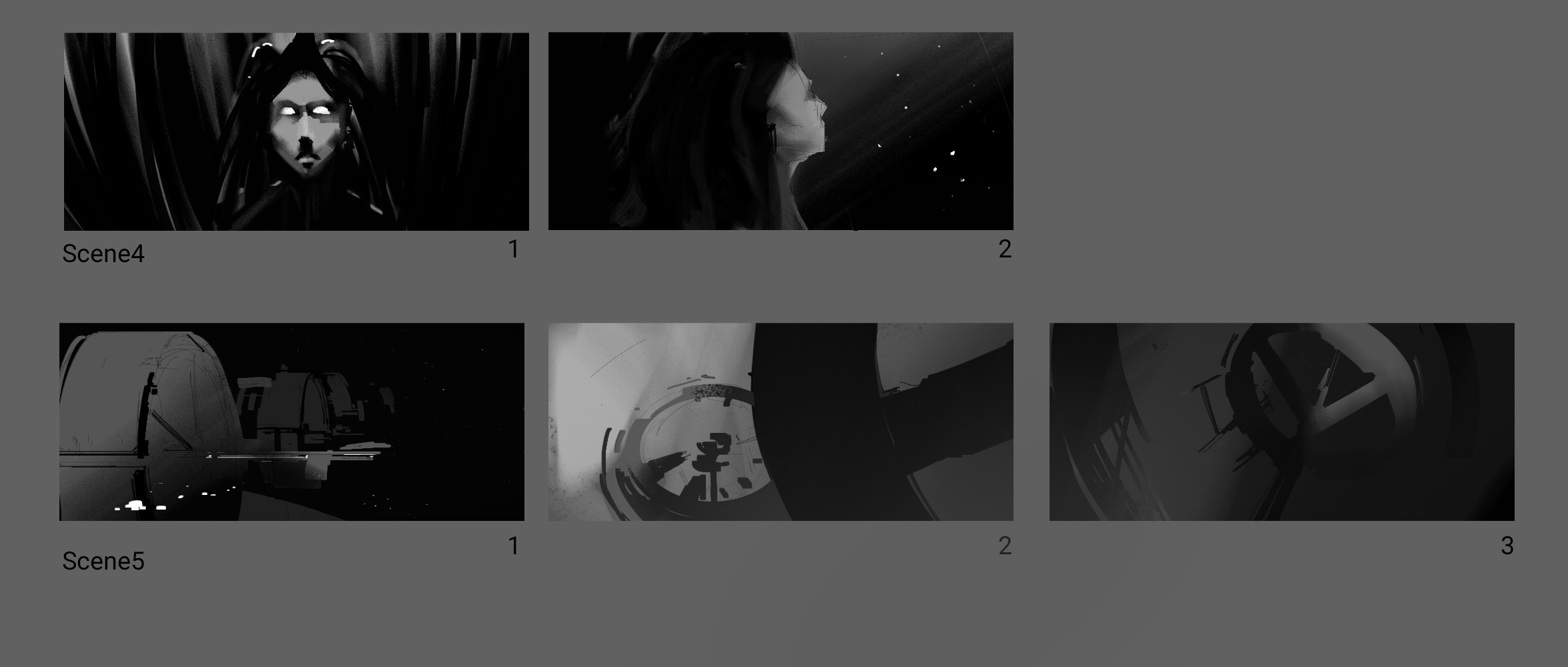 Sketches for the Narrative Trailer Illustrations-3