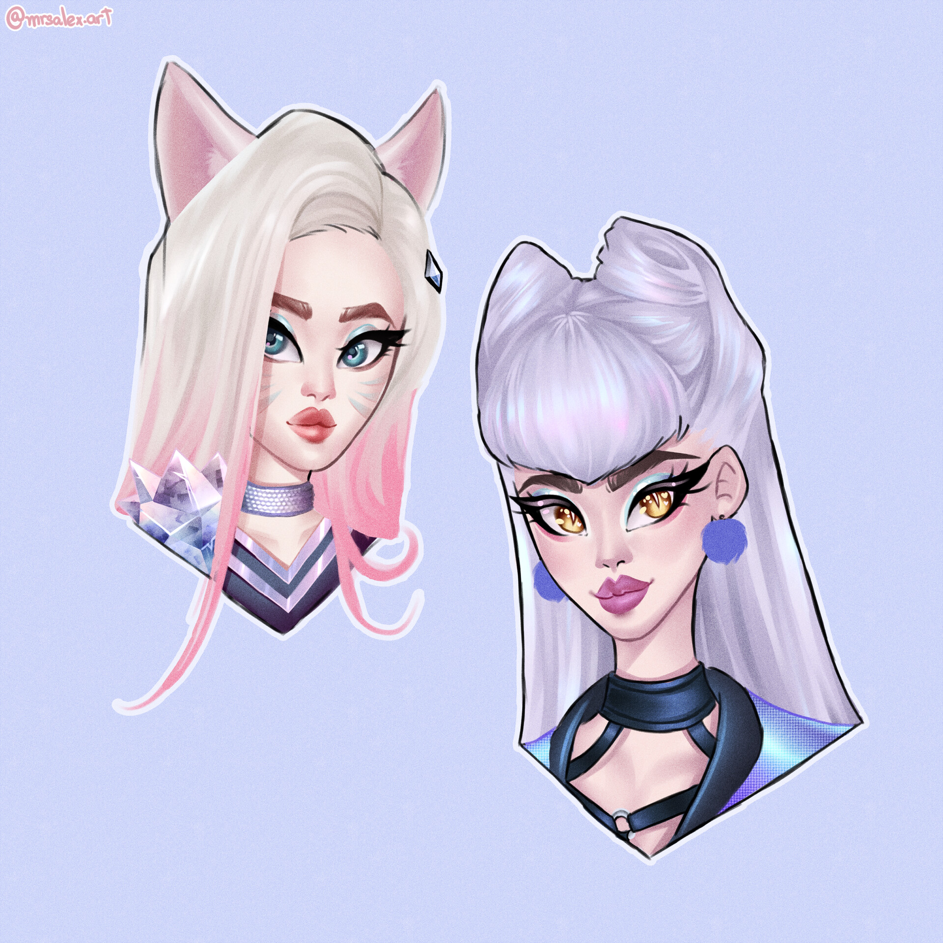 Artstation Ahri And Evelynn Kda All Out Fanart Alexandro Coronado But the one i sent to the contest has it, and doesn't have my signature neither, just how the rules said). artstation ahri and evelynn kda all