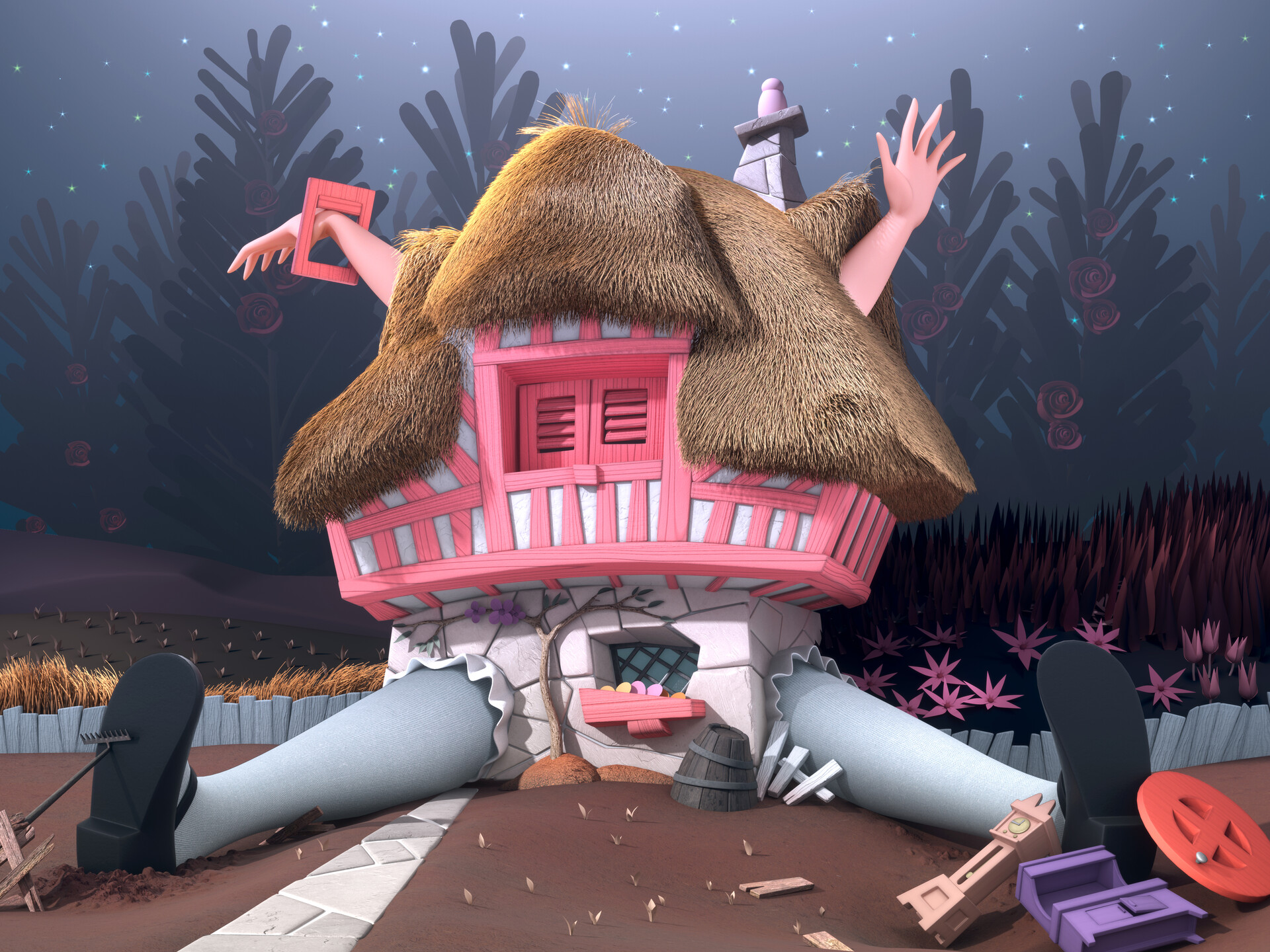 Artstation Alice In Wonderland Recreated In 3d