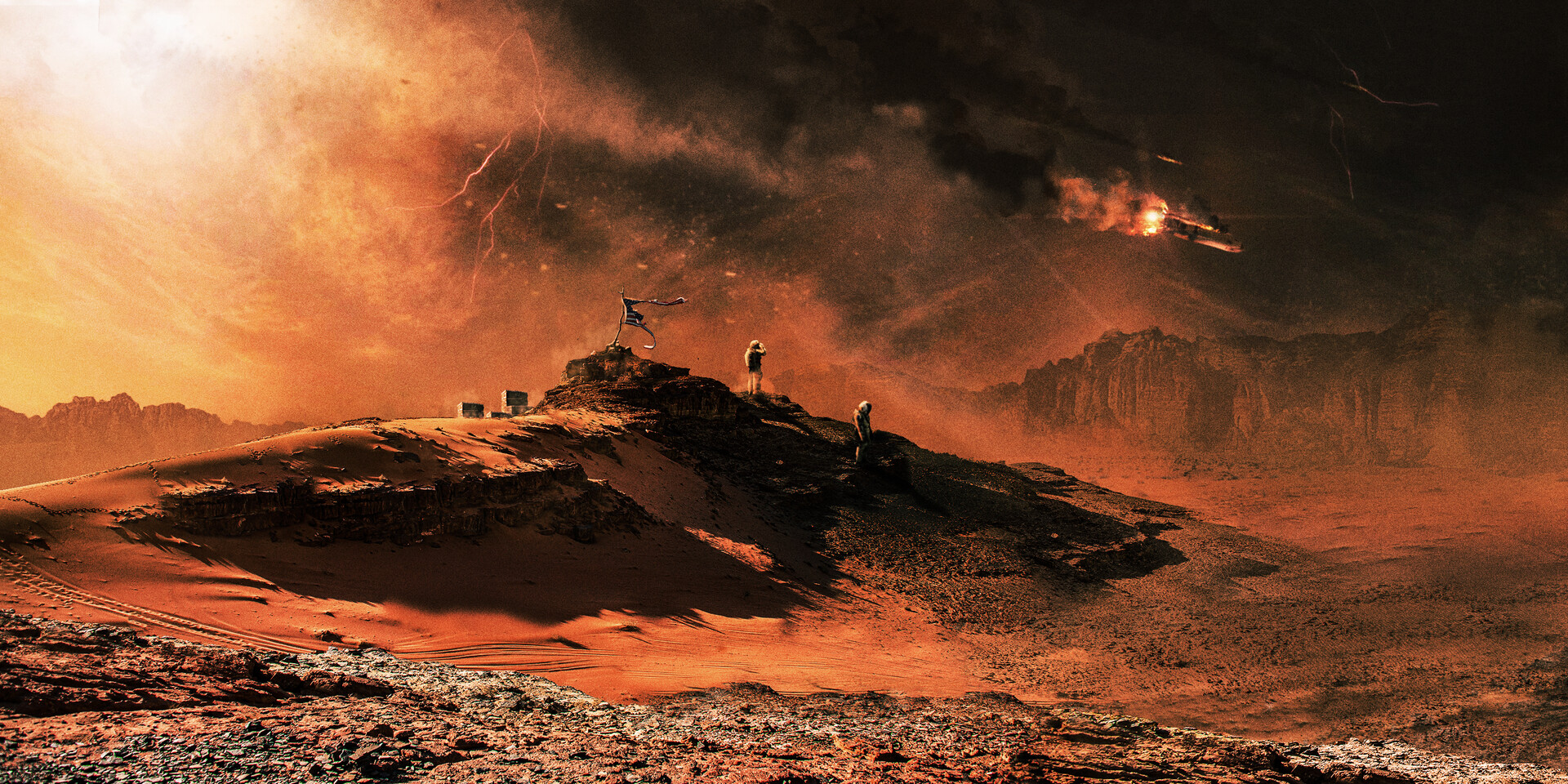 ArtStation Mars Crash Landing