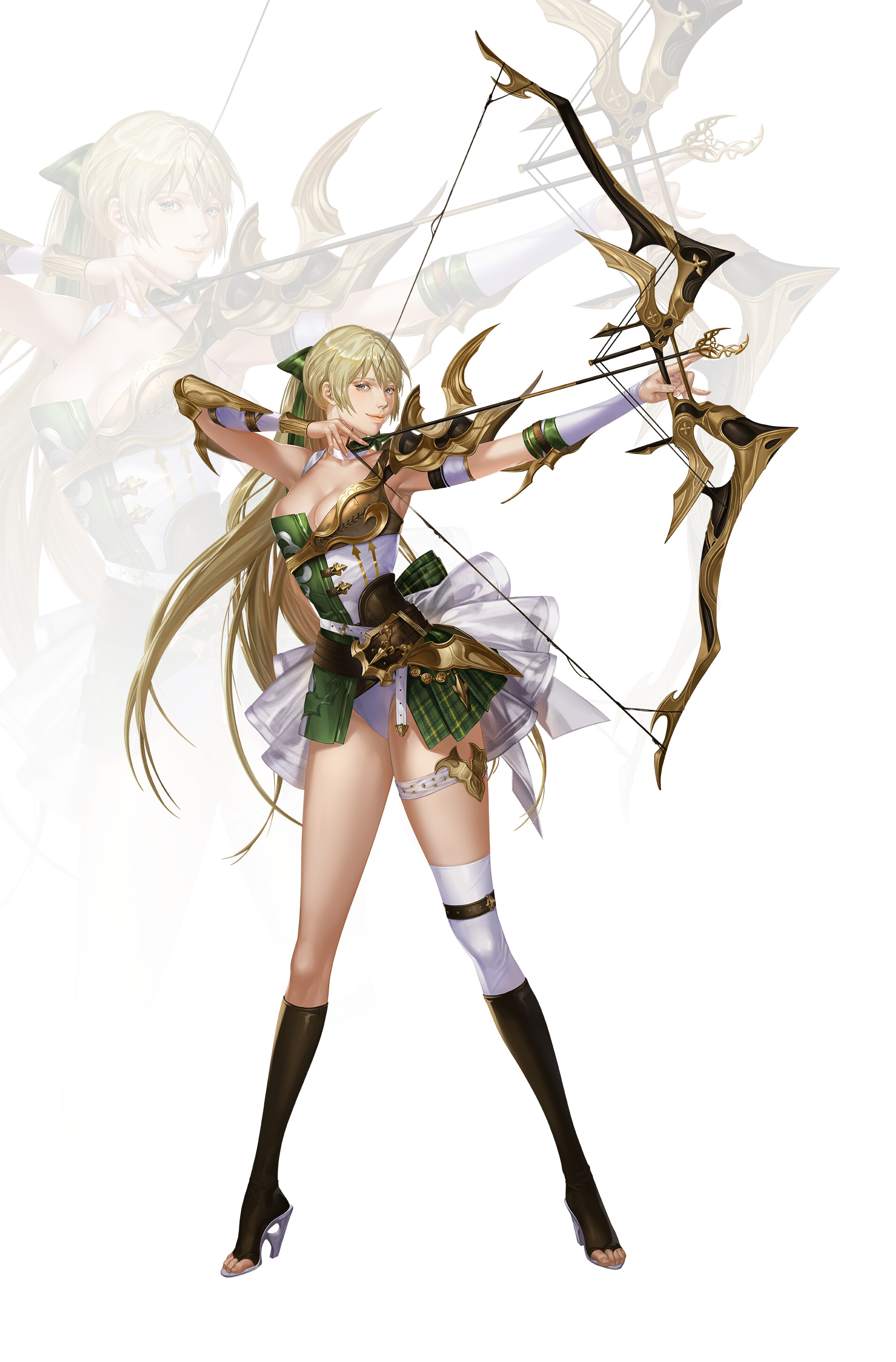 Female Archer Character Design