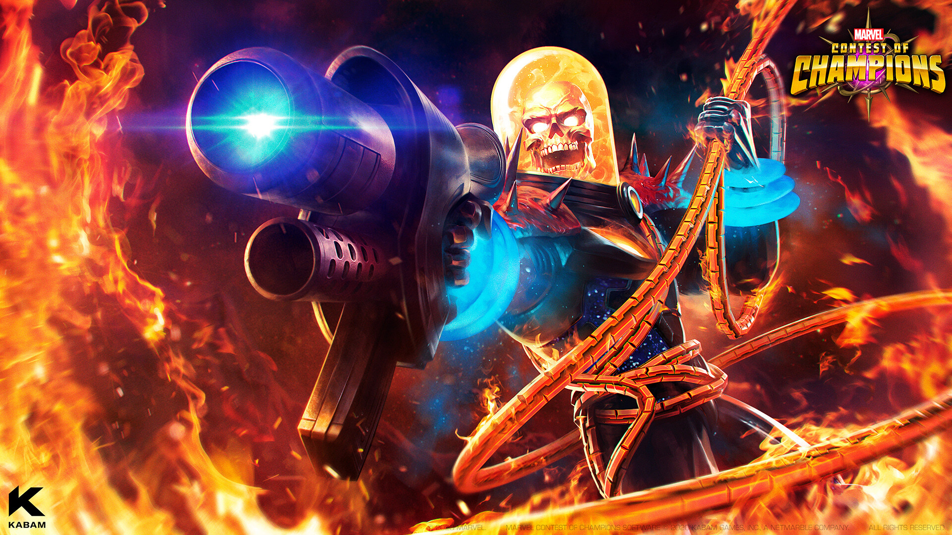 ArtStation - Cosmic Ghost Rider Wallpaper | Marvel Contest of Champions