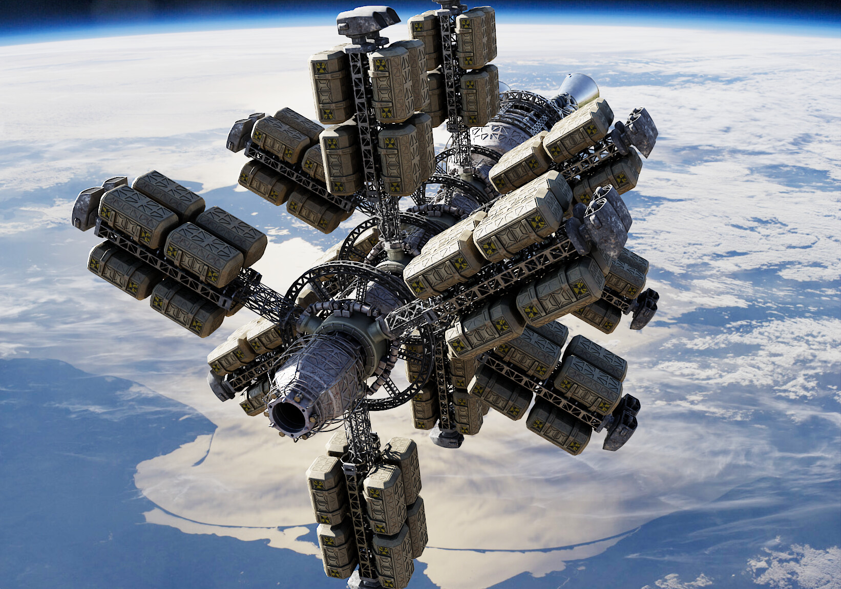 ArtStation - cargo spaceship