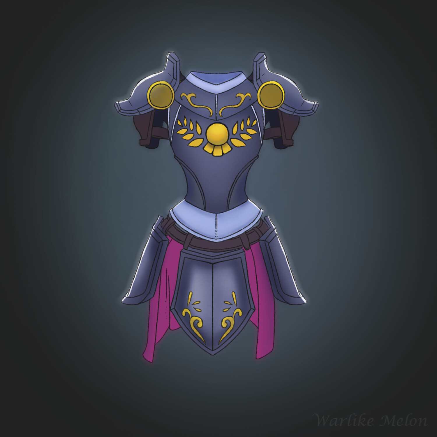 Warlike Melon Inktober Day 14Armor