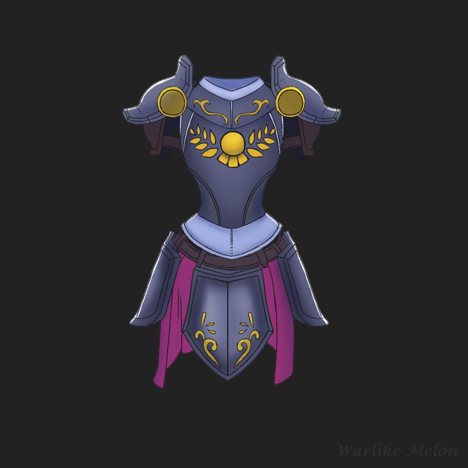 Warlike Melon Inktober Day 14Armor