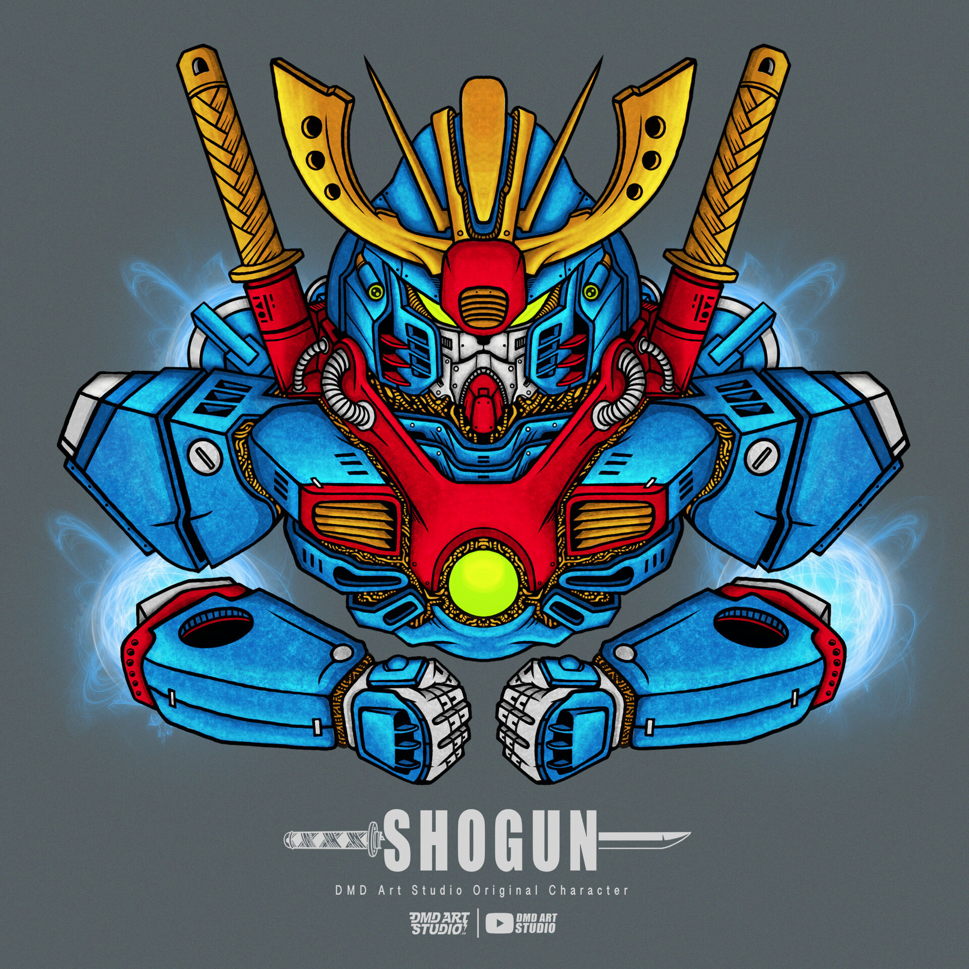 ArtStation - My Original Character Shogun Warriors - Speed Painting