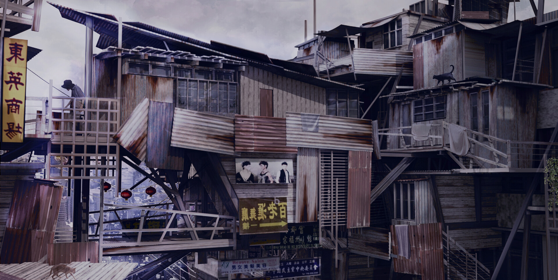 ArtStation - Mideira - a dystopian solarpunk city
